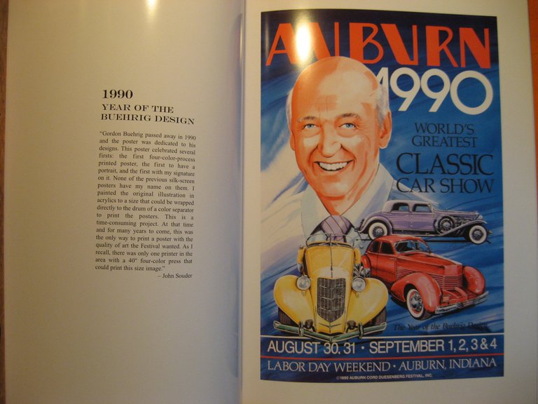 Auburn Cord Duesenberg Festival Poster Art Book 1981 - 2006