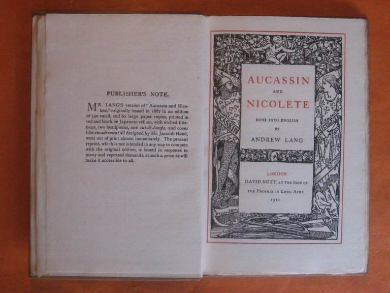 Aucassin and Nicolete Done Into English By Andrew Lang