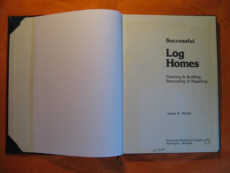 Blank Sketch Book / Journal (Successful Log Homes)