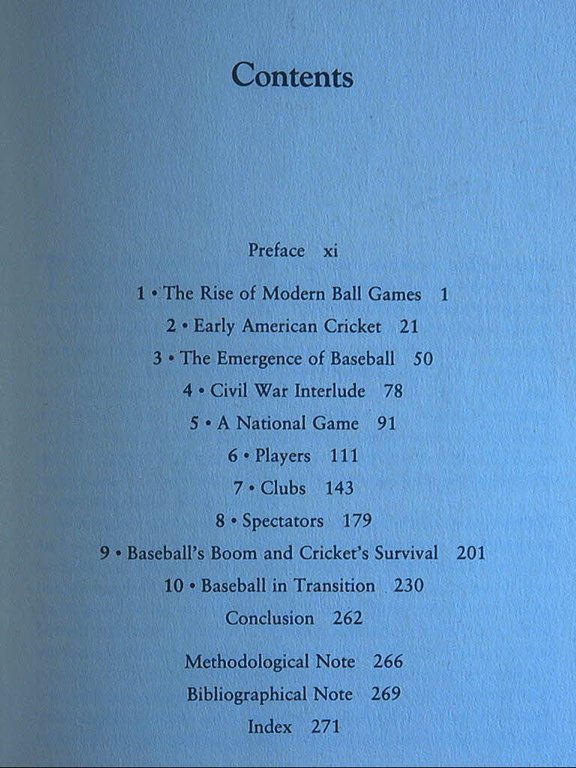 Creation of American Team Sports: Baseball and Cricket, 1838-72.