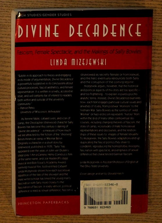 Divine Decadence: Fascism, Female Spectacle, and the Makings of Sally …