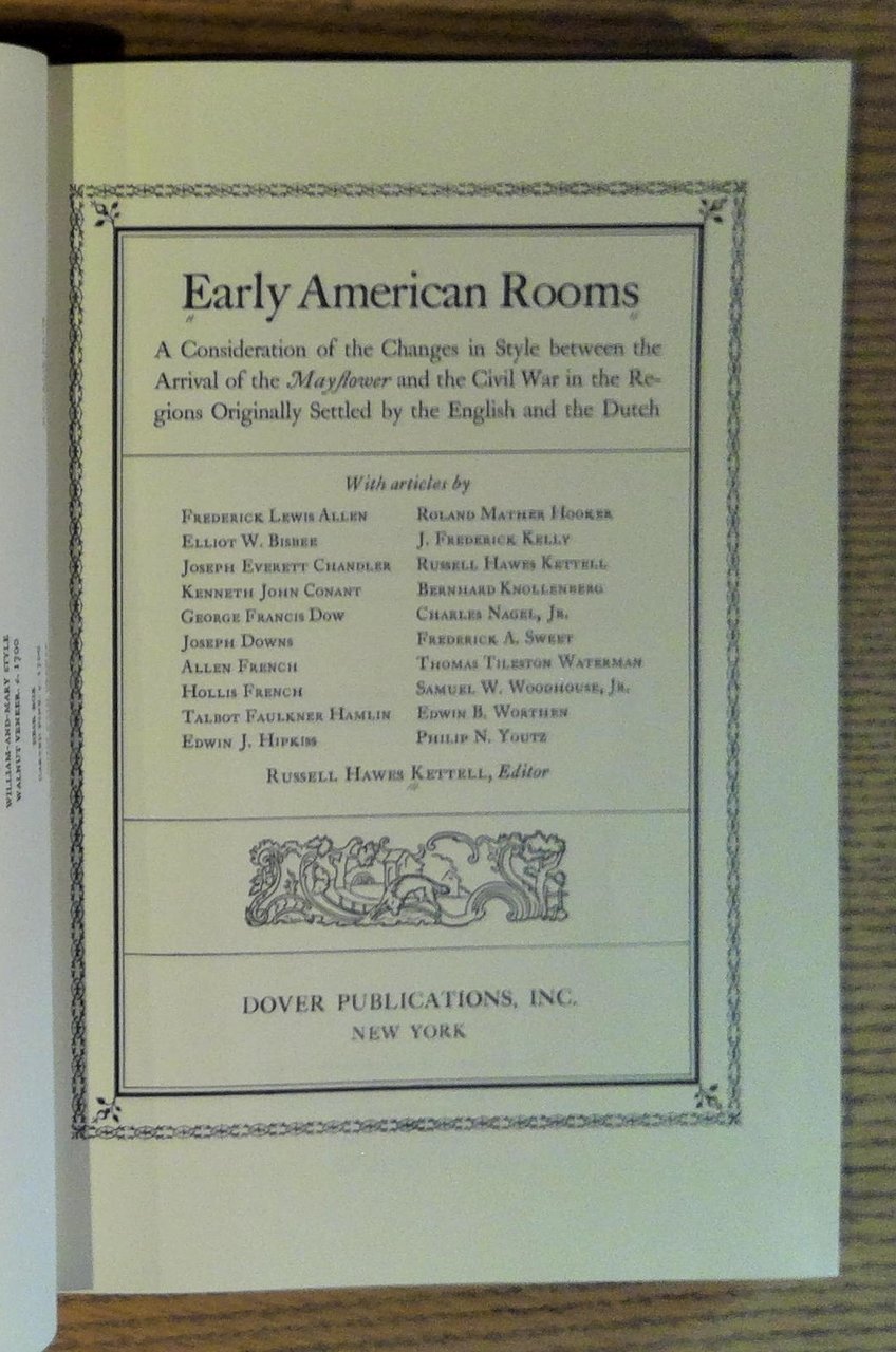 Early American Rooms: A Consideration Of the Changes In Style …