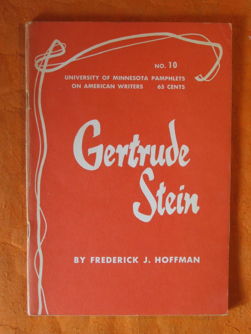 Gertrude Stein (University of Minnesota Pamphlets on American Writers No. …