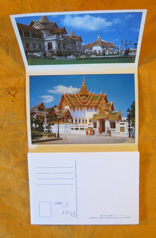 Grand Palace, Emerald Buddha Temple, Bangkok, Thailand - Accordion Postcard …