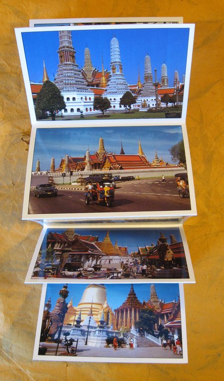 Grand Palace, Emerald Buddha Temple, Bangkok, Thailand - Accordion Postcard …