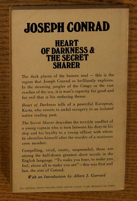 Heart of Darkness & The Secret Sharer