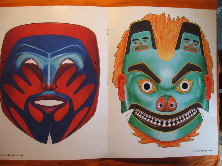 Indian Punch-Out Masks: Six Masks