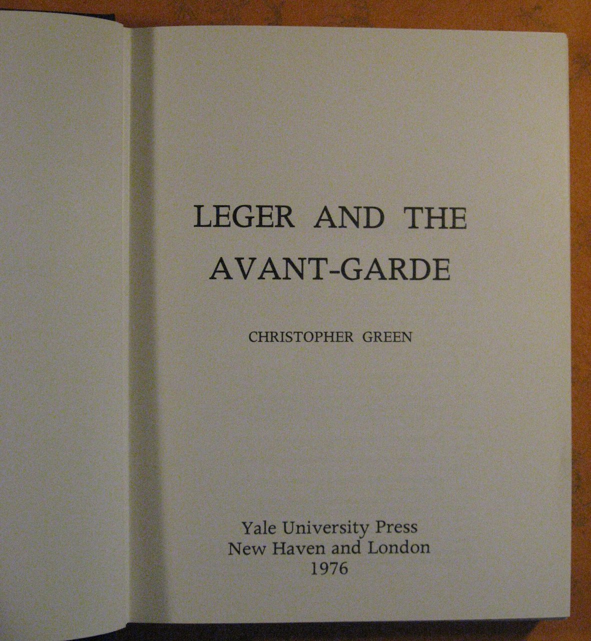 Leger and the Avant-Garde