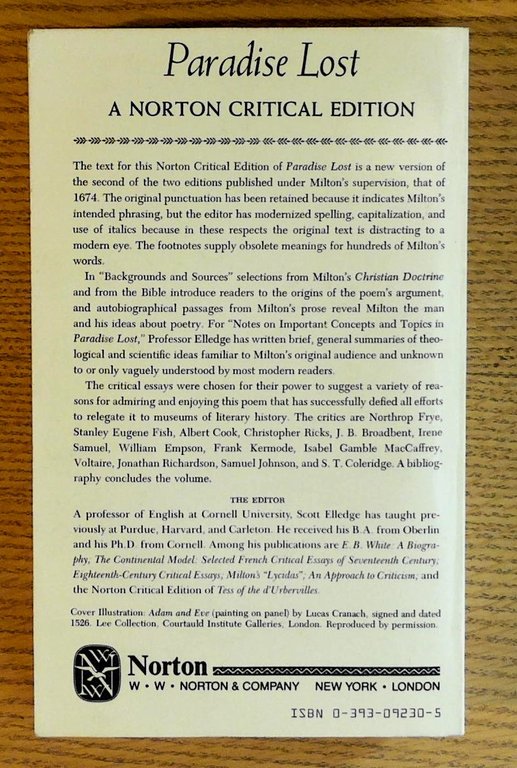 Paradise Lost (Norton Critical Edition) | Immagine Gallery 2