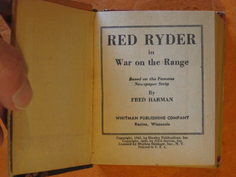 Red Ryder in War on the Range