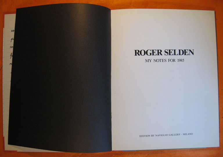 Roger Selden: My Notes for 1985