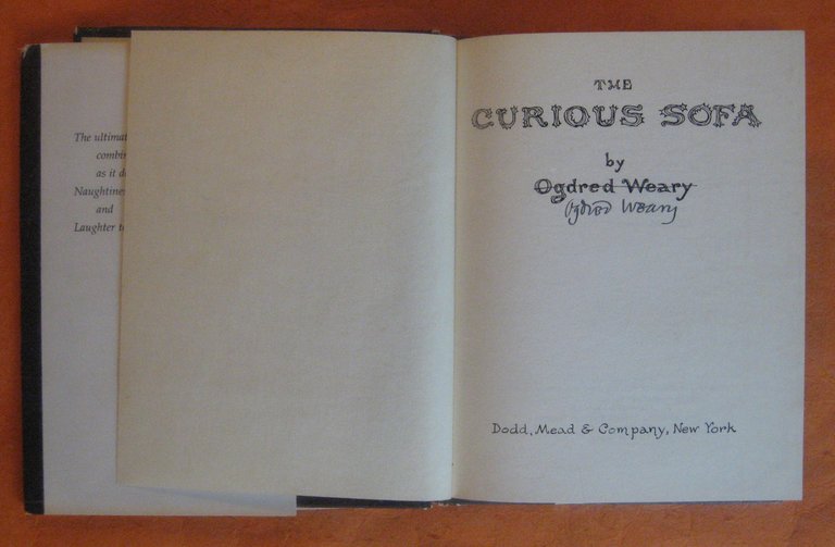 The Curious Sofa: A Pornographic Work By Ogdred Weary