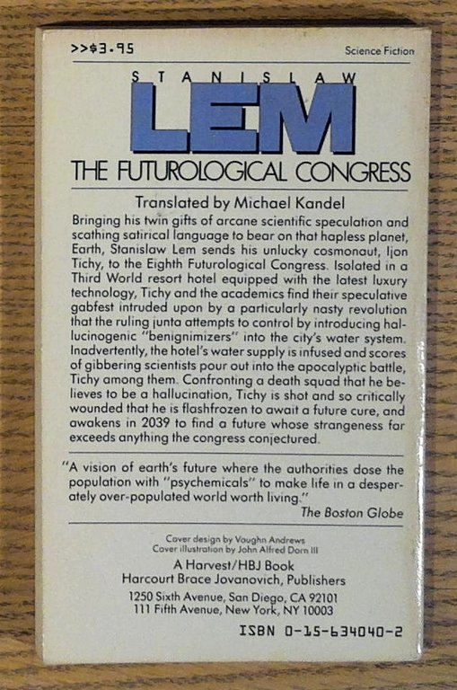 The Futurological Congress: (From the Memoirs of Ijon Tichy}