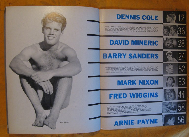 Young Adonis, March 1963