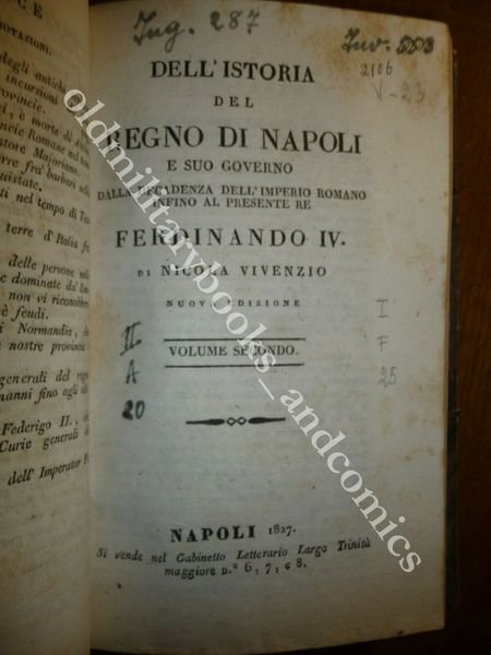 DELL'ISTORIA DEL REGNO DI NAPOLI E SUO GOVERNO DALLA DECADENZA …