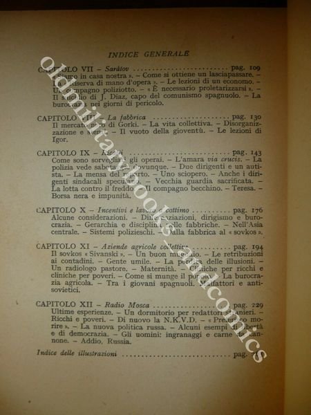 IO COMUNISTA IN RUSSIA ETTORE VANNI DESCRIZIONE STALINISMO E SUOI …