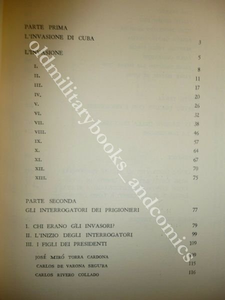 L'INVASIONE DI CUBA GLI INTERROGATORI DEI PRIGIONIERI FILIPPO GAJA CUBA …