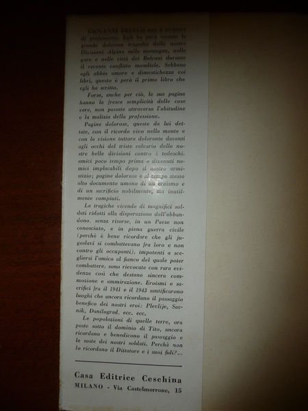 NELL'OMBRA DI TITO GIOVANNI TRUCCO LA TRAGEDIA DELLE NOSTRE TRUPPE …