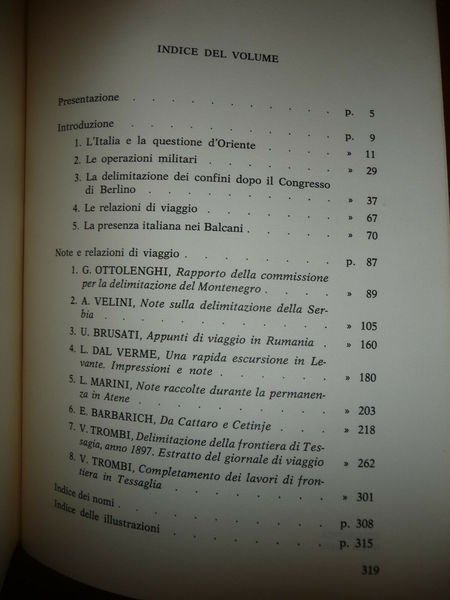 NOTE E RELAZIONI DI VIAGGIO NEI BALCANI 1879-1898 ANTONELLO F.M. …