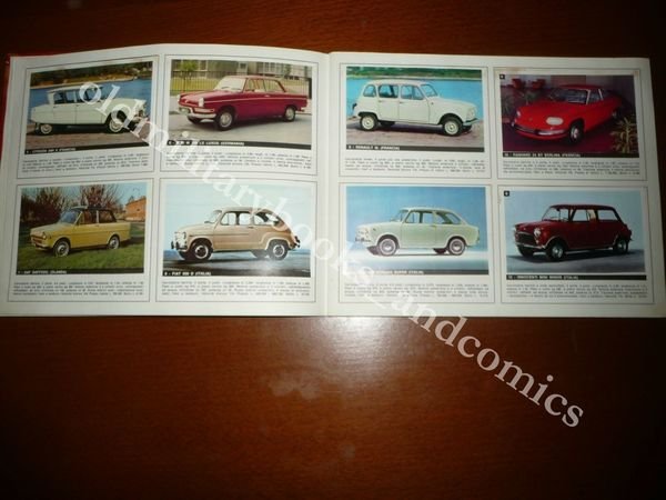 ALBUM FIGURINE AUTOMOBILI D'OGGI 1965 NON COMPLETO MANCANO 16 FIGURINE