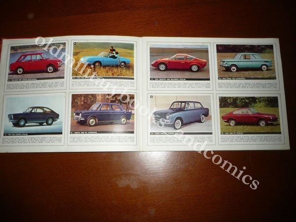 ALBUM FIGURINE AUTOMOBILI D'OGGI 1965 NON COMPLETO MANCANO 16 FIGURINE