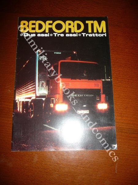 DEPLIANT PUBBLICITARIO FORMATO LIBRETTO BEDFORD TM DUE ASSI TRE ASSI …