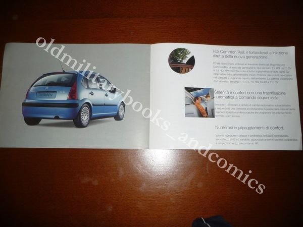 DEPLIANT PUBBLICITARIO FORMATO LIBRETTO CITROEN C3