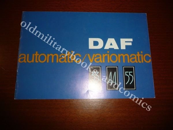 DEPLIANT PUBBLICITARIO FORMATO LIBRETTO DAF AUTOMATIC/VARIOMATIC 33 44 55