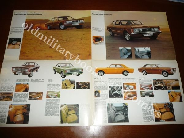 DEPLIANT PUBBLICITARIO PIEGHEVOLE FORD TAUNUS