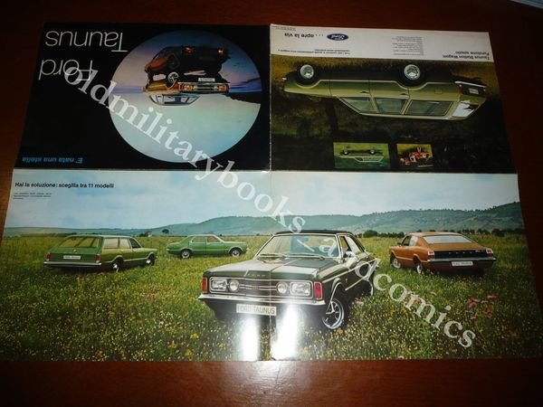 DEPLIANT PUBBLICITARIO PIEGHEVOLE FORD TAUNUS