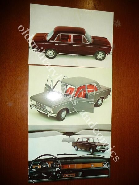 RACCOGLITORE PUBBLICITARIO CON 3 FOTO A COLORI DESCRITTIVE DELLA FIAT …