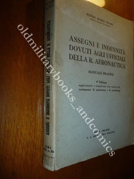 ASSEGNI E INDENNITA DOVUTI AGLI UFFICIALI DELLA R. AERONAUTICA P.M. …