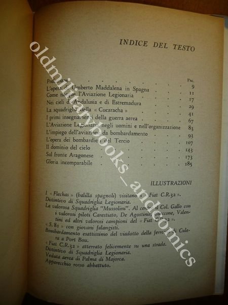 L'AVIAZIONE LEGIONARIA IN SPAGNA GUIDO MATTIOLI RARISSIMA I^ Ed. del …