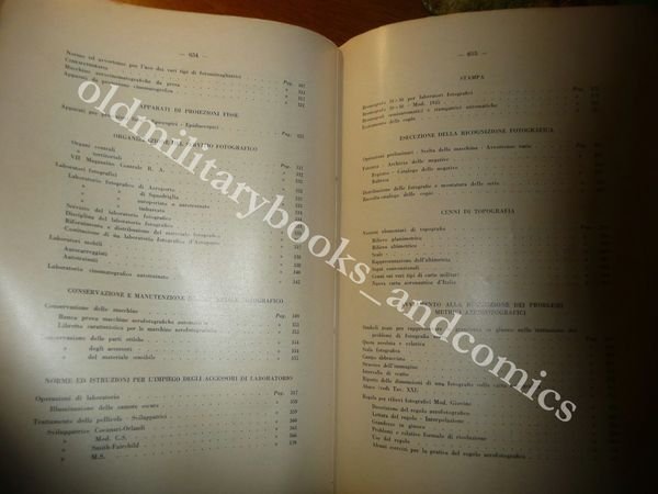 MANUALE DEL FOTOGRAFO D'AERONAUTICA TEN.COL. ZANETTI M. CAP. AVARELLO C. …