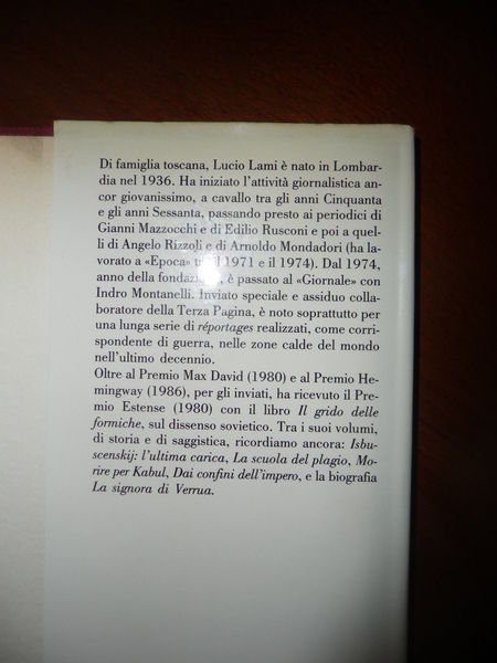 GIORNI DI GUERRA LUCIANO LAMI IRAQ-IRAN IRLANDA AFGHANISTAN SAHARA LIBANO …