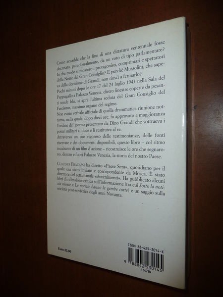 LA LUNGA NOTTE DI MUSSOLINI CLAUDIO FRACASSI 2002 STORIA FASCISMO …