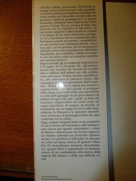 LA REPUBBLICA DI MUSSOLINI BOCCA ORIGINI E SPIEGAZIONE DELLA REPUBBLICA …