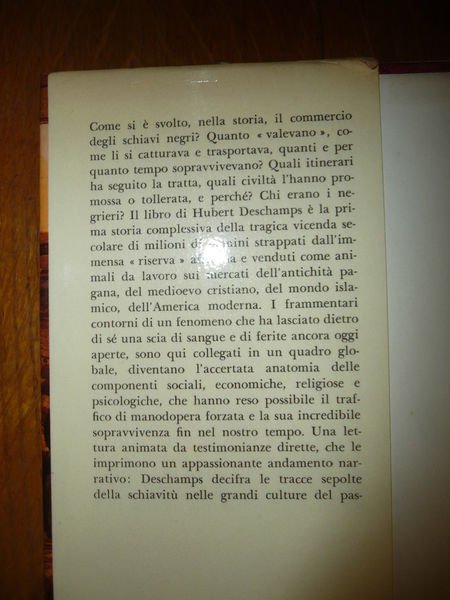 STORIA DELLA TRATTA DEI NEGRI DALL'ANTICHITÀ AI NOSTRI GIORNI HUBERT …