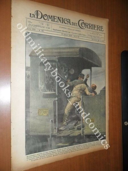 GRAVE MALORE SUL TRENO NAPOLI-FOGGIA AD ACERRA CAMPANIA 1928