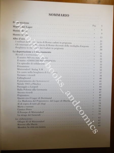 NEL CINQUANTENARIO DELLA LIBERAZIONE 1945-1995 ASS. NAZIONALE EX INTERNATI ROMA