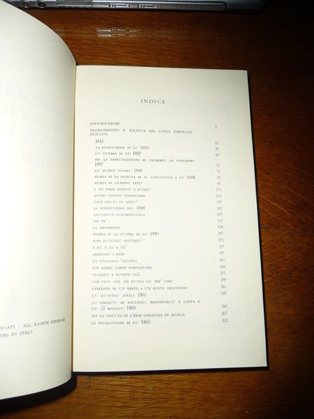 RISORGIMENTO E SOCIETA NEI CANTI POPOLARI SICILIANI STUDIO TRADIZIONI POPOLARI