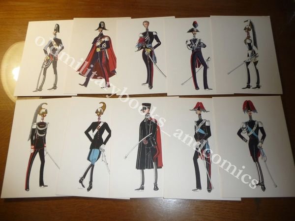 ANTICHE UNIFORMI DEI CARABINIERI FOLDER CON 10 CARTOLINE TEN. COL. …