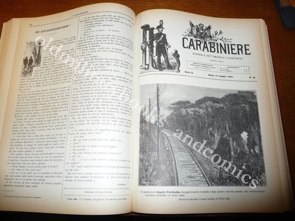 CARABINIERE 1884 RISTAMPA ANASTATICA DEL GIORNALE SETTIMANALE ILLUSTRATO CC.RR.