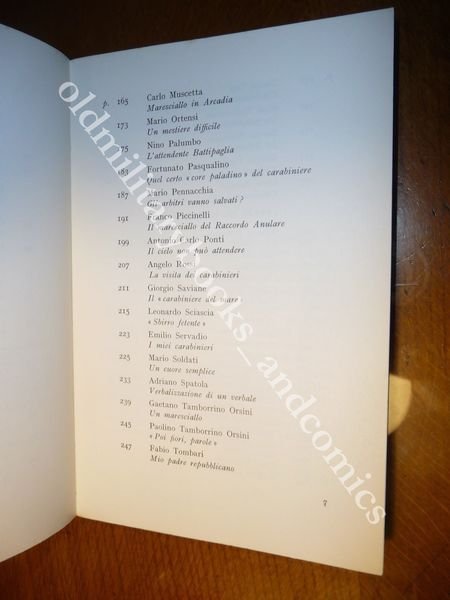 IL CARABINIERE VISTO DAGLI SCRITTORI ITALIANI INTRODUZIONE DI SANDRO PERTINI …
