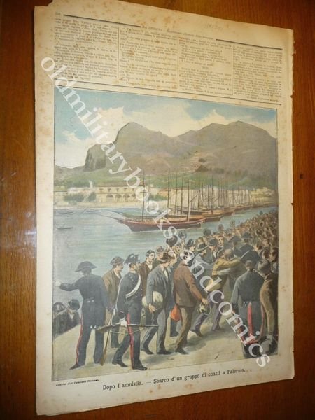 SBARCO DI COATTI A PALERMO DOPO L'AMNISTIA 1895 LA RIAPERTURA …