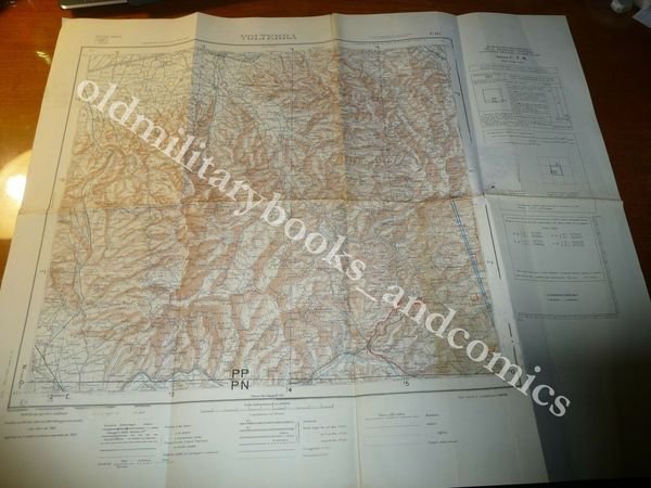 VOLTERRA CARTA TOPOGRAFICA FOGLIO 112 SCALA 1:100.000 I.G.M. PROVINCIA PISA