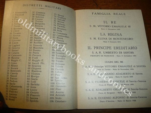 REGIO ESERCITO ITALIANO RUOLINO PER I GRADUATI REGGIMENTO DI CAVALLERIA …