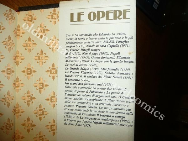 EDUARDO DE FILIPPO TEATRO NATALE IN CASA CUPIELLO FILOMENA MARTURANO …
