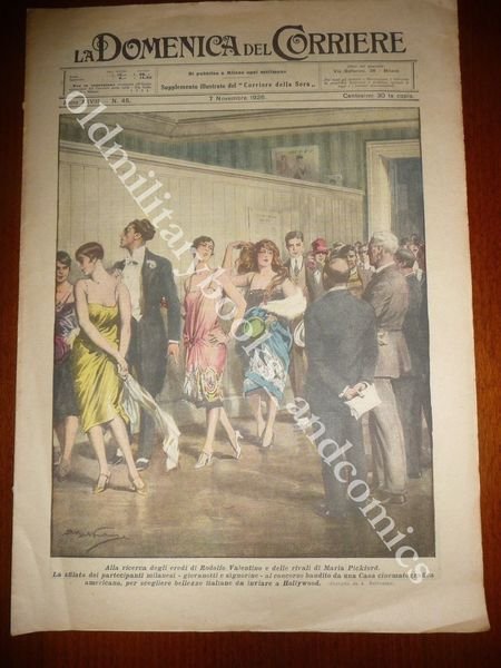 EREDI RODOLFO VALENTINO MARIA PICKFORD PER HOLLIWOOD USANZA ALNMOUTH INGHILTERRA