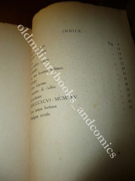 FASCI DI LUCE DEDICA AUTORE a C/TE DEPOSITO TRUPPE COLONIALI …